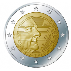 França 2€ Jaques Chirac 2022